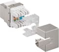 Miniatyrbild 3 av 3: DeLOCK STP CAT6 Gigabit Keystone-modul RJ45 - LSA - vinklad / metall