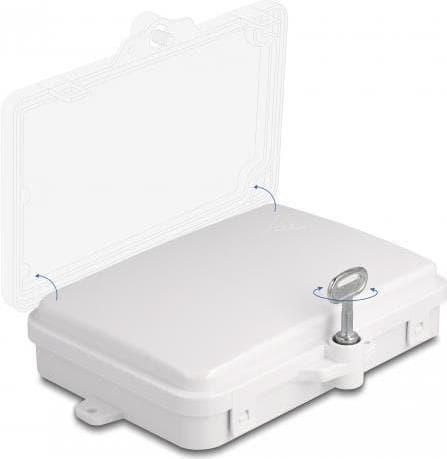 DeLOCK 87901 - 1 cm - Hvid - Acrylonitril Butadien Styren (ABS) - IP65 - 144 mm - 196 mm (87901)