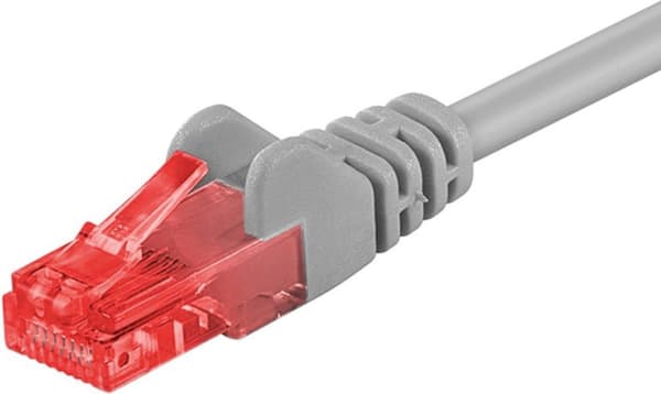 CAT6 UTP patch -kaapeli 10 metriä harmaa - CCA