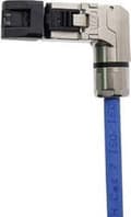 Miniatyrbillede 5 af 6: Telegärtner MFP8-4x90 PROFINET RJ45 stik, vinklet, felttilpasset J00026A4002 stik, lige 1 stk.