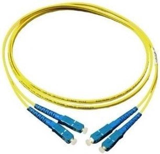 Gode forbindelser Alcasa GODE FORBINDELSER - Patch-ledning - SC Single-Mode (M) - SC Single-Mode (M) - 20 m - Fiberoptik - 9/125 mikron - OM2 - Gul (L