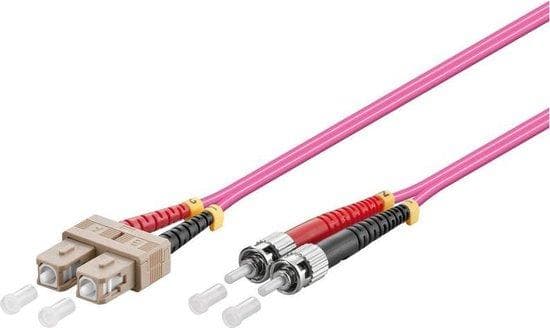 Gode forbindelser Alcasa GODE FORBINDELSER - patchkabel - SC Multi-Mode (M) - ST Multi-Mode (M) - 5 m - fiberoptisk - 50/125 mikron - OM4 (LW-805TC4)