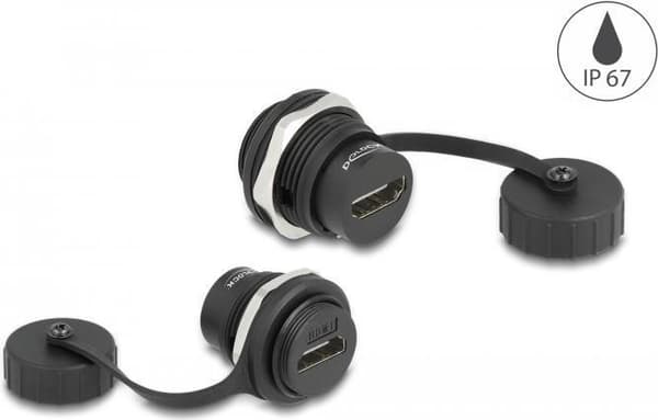 Delock HDMI-A panelstik med forseglingshætte IP67 støvtæt og vandtæt (86963)