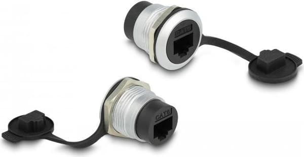 Delock RJ45 Cat.6 paneeliliitin pölysuojakorkilla (86967)