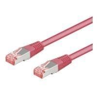 Wentronic goobay - Patch-kabel - RJ-45 (M) til RJ-45 (M) - 30,0 m - SFTP, PiMF - CAT 6 - halogenfri, formet - magenta (93440)