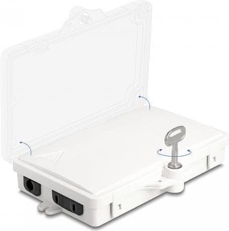 DeLOCK 87899 - 1 cm - Hvid - Acrylonitril Butadien Styrene (ABS) - IP65 - 102 mm - 168 mm (87899)