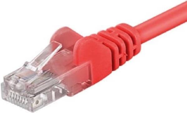 CAT5e UTP patchkabel 15 meter rød - CCA