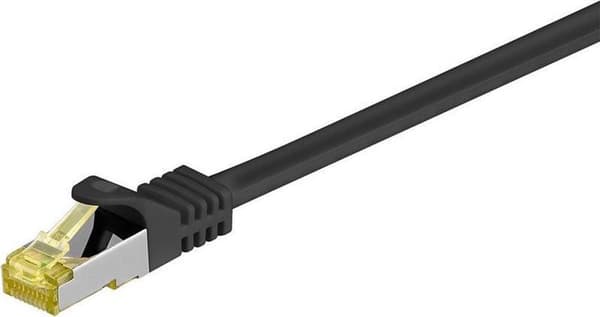Cat7 S/FTP (PIMF) patch-kaapeli 1,50 metriä musta