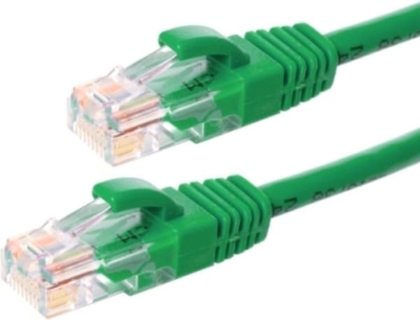 UTP CAT5e patchkabel 5 meter grøn - 100% kobber