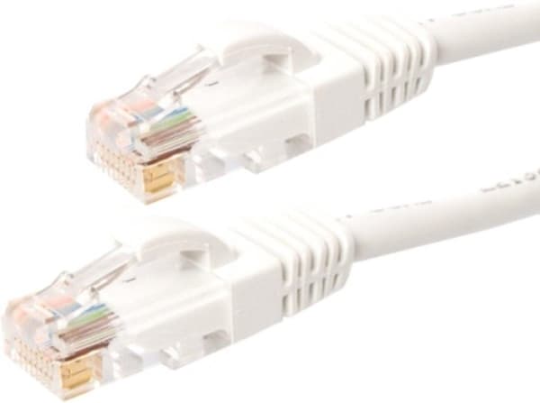 UTP CAT5e patchkabel 5 meter hvid - 100% kobber