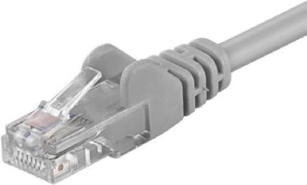 CAT5e UTP patch kabel 10 meter grå - CCA