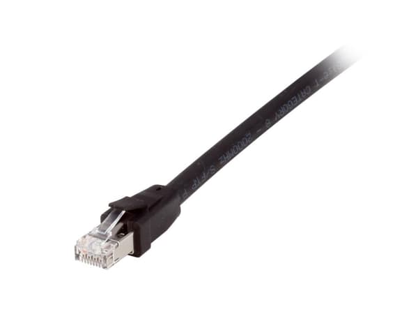 udstyr - Patch-kabel - RJ-45 (M) til RJ-45 (M) - 5 m - S/FTP - CAT 8.1 - halogenfri - sort