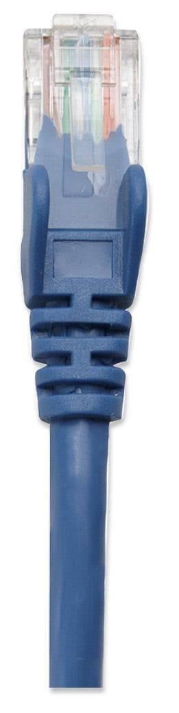 Intellinet - Patch ledning - RJ-45 (M) til RJ-45 (M) - 15 m - UTP - CAT 5e - støbt, uden krog - Blå