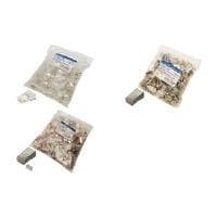 LogiLink RJ45 stik til rundt kabel, Cat.5e, skærmet modulært stik 8P8C til rundt kabel, guldbelagte kontakter (MP0004)