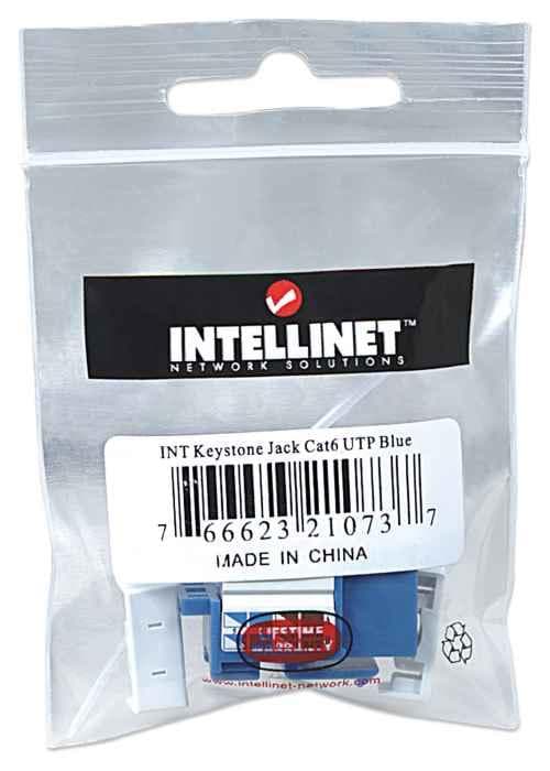 Intellinet 210737 Blåt kabelstik