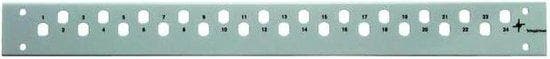 Telegärtner - Frontcover - 1U - 12 porte - til BASIS V, ECONOMY V (H02025A0405)