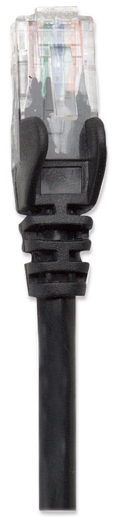Intellinet - Patch-kabel - RJ-45 (M) - RJ-45 (M) - 7,5 m - UTP - CAT 6 - presset, glat - Sort (342094)