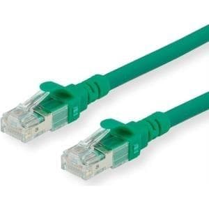 ROLINE - Patchkabel - RJ-45 (M) til RJ-45 (M) - 7,5 m - UTP - CAT 6a - halogenfri, støbt, snoet - grøn (21.15.2736)