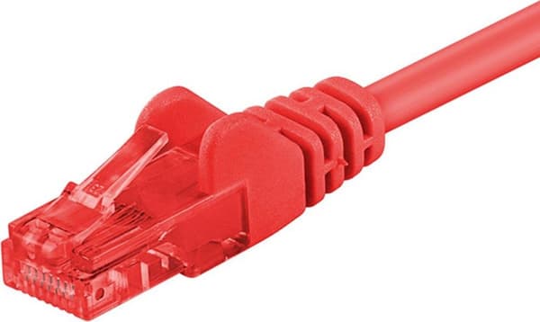 CAT6 UTP patch kabel 3 meter rød - CCA