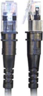 PatchSee ThinPATCH - Patch-kaapeli - RJ-45 (M) - RJ-45 (M) - 2,7 m - 4,9 mm - FTP - CAT 6a - IEEE 802.3at - suojattu, halogeeniton - musta (TP-6A- F/9