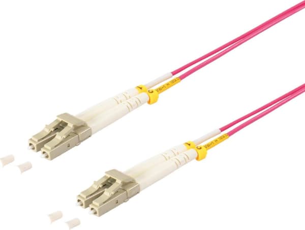 S/CONN maksimale tilslutningsmuligheder fiberoptisk dupleks patchledning LC/LC 50/125µ, OM4, violet, 10,0 m (77926/4)