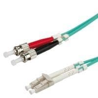 VALUE fiberoptisk kabel 50/125µm OM3, LC/ST, turkis 10m (21.99.8728)