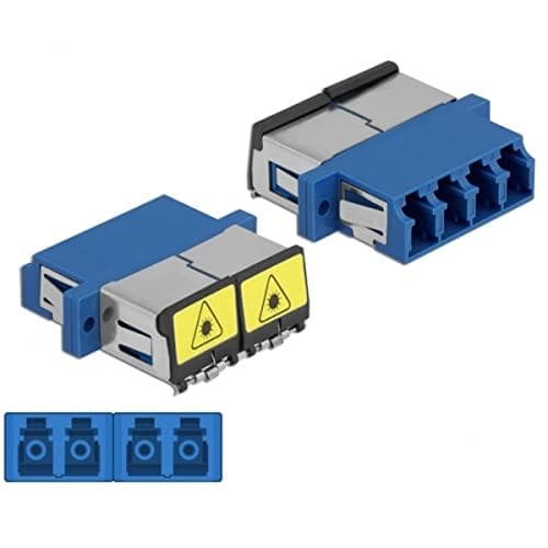 Delock FO-koppling LC quad jack till LC quad jack singlemode blå