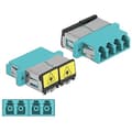 Miniatyrbild 1 av 3: Delock FO-koppling LC quad socket till LC quad socket multimode aqua