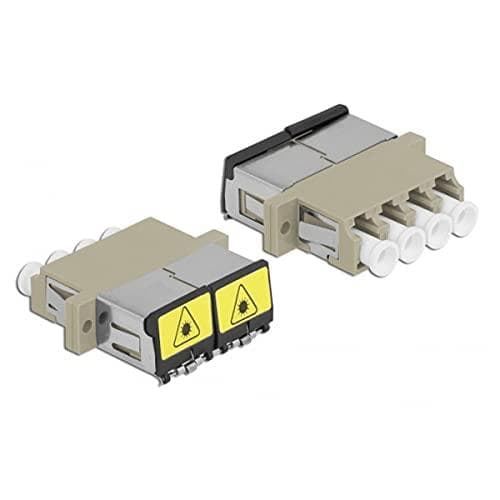 Delock FO -liitäntä LC-neliliittimestä LC-neliliittimeen, multimode beige