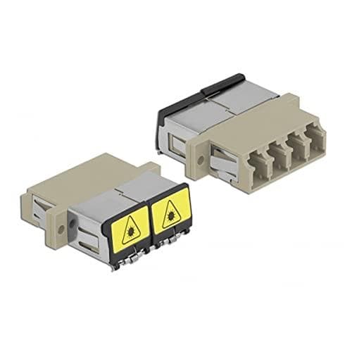 Delock FO -liitäntä LC-neliliittimestä LC-neliliittimeen, multimode beige