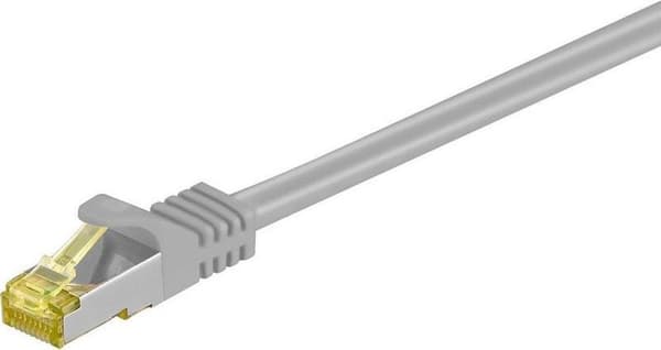Cat7 S/FTP (PIMF) patch-kaapeli 0,25 metrin harmaa