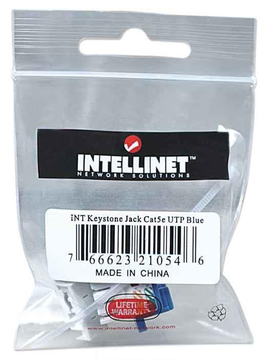 Intellinet - Modulär ingång - RJ-45 - Blå (210546)