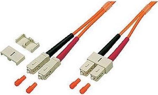 Bra anslutningar Alcasa BRA ANSLUTNINGAR - patchkabel - SC (M) - SC (M) - 15 m - fiberoptisk - 50/125 mikron - OM2 (LW-815SC)