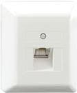 Rutenbeck UAE-Cat.6A iso-8 U Ap rw - Nätverksanslutningsuttag - RJ 45 - 1 nätverksuttag - Pure White, RAL 9010 (13411501) Vit