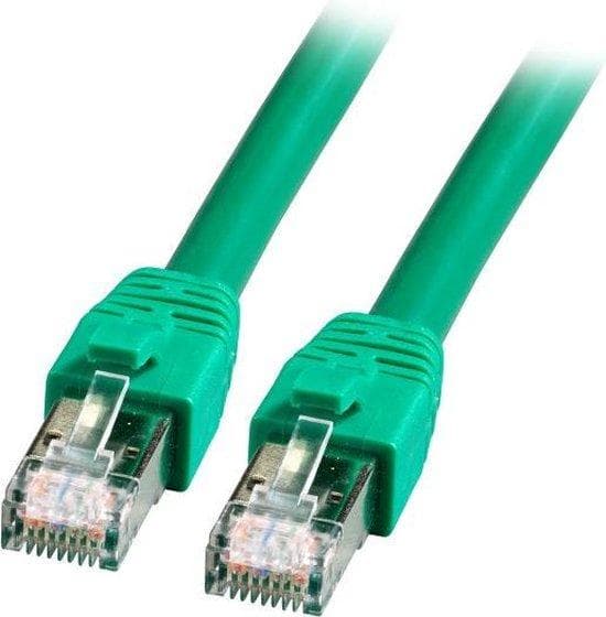 Valmistaja: EFB Elektronik RJ45 patch-kaapeli S/FTP, Cat.8.1, BC, LSZH, 2m, vihreä Cat.8.1 patch-kaapeli soveltuu RJ45-pohjaisiin 25GBASE-T- ja 40GBAS