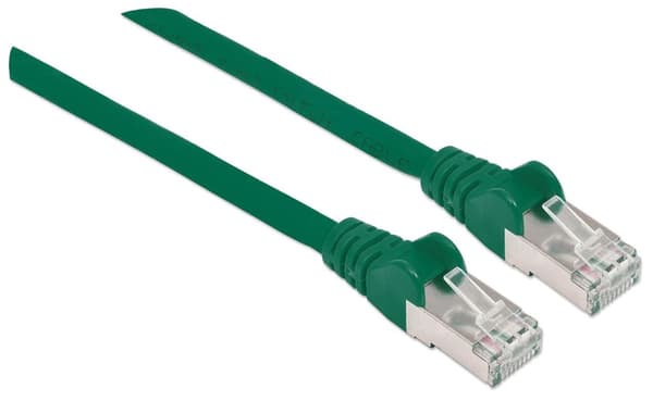 Intellinet 350655 verkkokaapeli Cat6A SFTP 100 % kupari RJ-45 uros/RJ-45 uros 7,5 m vihreä