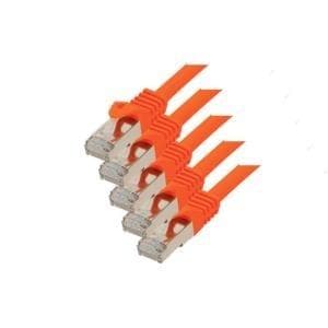 S-ConnCat.7 Råkabel S/FTP 1,5 m - RJ-45 - RJ-45 - Han/Han - Guld -Cat.7 Råkabel - S/FTP (S-STP) (75511-1.5O-SET5)
