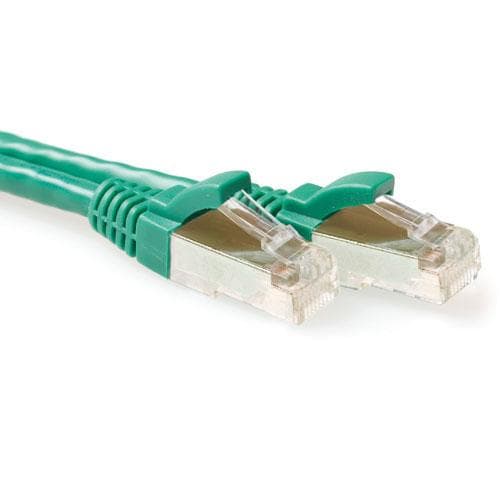 ACT Green 10 meter LSZH SFTP CAT6A patch-kabel uden problemer med RJ45-stik CAT6A S/FTP LSZH SNG GN 10.00M (FB7710)