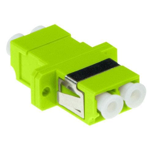 ACT kuituoptinen LC-LC duplex-sovitin, monimuotoinen OM5. Liittimet: LC/LC-sovitin lc duplex om5 fl lime (EA1016)