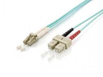 Udstyr 255315 Fiber Optic Patchc. LC/SC 50/125? 5,0 m turkis, LSOH, OM3