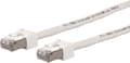 Miniatyrbillede 1 af 3: Metz Connect 13084V3088-E RJ45 Netværkskabel, patchkabel CAT 6 S/FTP 3,00 m Hvid Afskærmet, Halogenfri, Meget fleksibel 1 stk.