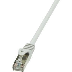 LogiLink EconLine - Patchkabel - RJ-45 (M) til RJ-45 (M) - 25 cm - Folieret uskærmet snoet par (F/UTP) - CAT 6 - Grå