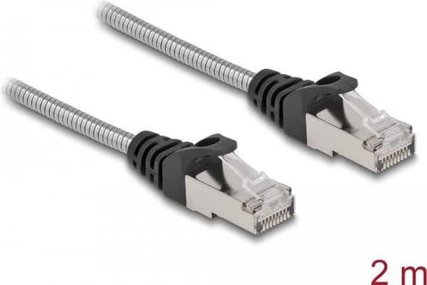DeLOCK 80109 netværkskabel sølv 2 m Cat6a U/FTP (STP) (80109)