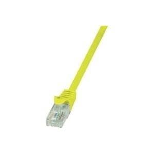 LogiLink EconLine - Patchkabel - RJ-45 (M) til RJ-45 (M) - 1 m - UTP - CAT 6 - støbt, uden krog - Gul