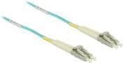DeLOCK - Netværkskabel - LC Multi-Mode (M) til LC Multi-Mode (M) - 5,0 m - 1,8 mm - Fiberoptik - 50/125 mikron - OM3 - Aquamarine (86561)