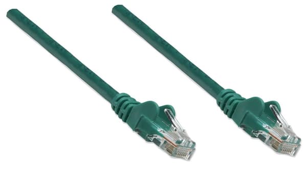 Intellinet patch-kaapeli RJ45 U/UTP Cat5e 2,0m vipusuoja vihreä