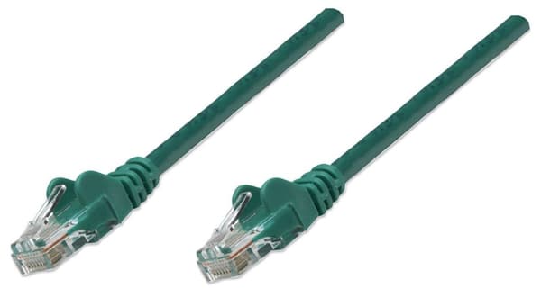 Intellinet patchkabel RJ45 U/UTP Cat5e 2,0m håndtagsbeskyttelse grøn