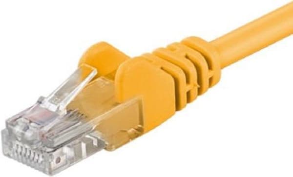 CAT5e UTP patchkabel 1 meter gul - CCA