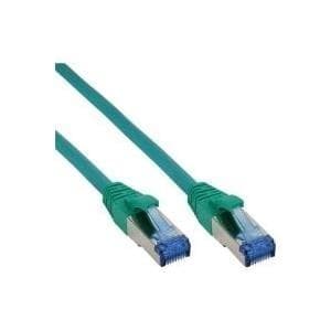INLINE - Patchkabel - RJ-45 (M) - RJ-45 (M) - 7,5 m - S-STP/PIMF - (Kategori 6a) - Grøn - Halogenfri (76807G)
