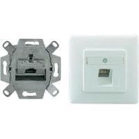 Rutenbeck UAE-ClassEA iso-8 Up rw - kytkentärasia, uppoasennettava - RJ-45 - Pure White, RAL 9010
